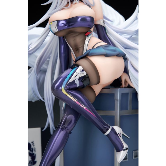 Shinano – Moonlit Chrome Ver. (Roaring Silver Wheel Ver.) | Azur Lane | 1/7 Scale Figure + LED Display Box